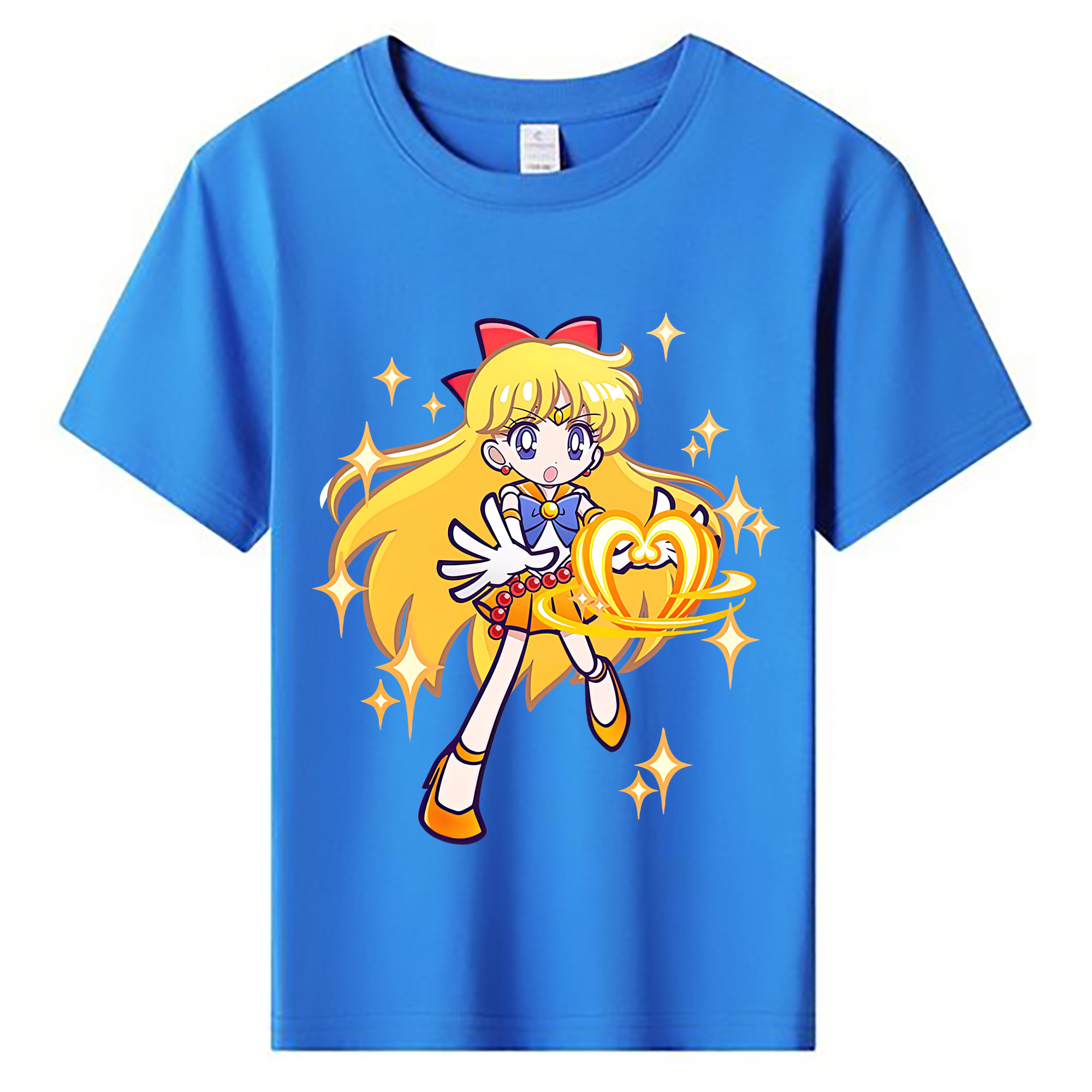 （画像用） 美少女戦士セーラームーン 愛野 美奈子 あいの みなこ Sailor Moon Aino Minako 綿100％キッズTシャツ（フロントプリント）